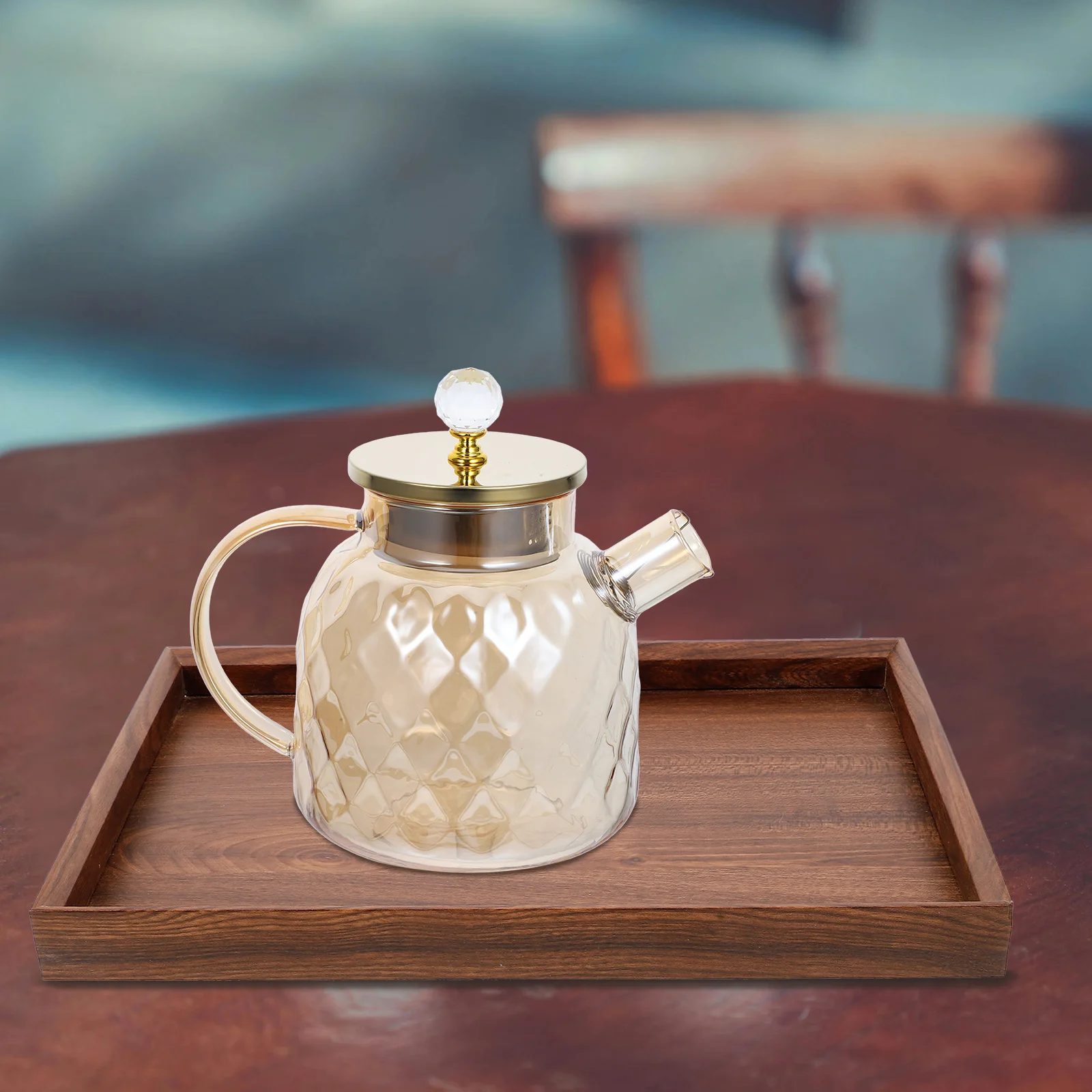 

Wooden Tray Rectangular Rustic Serving Platter Smooth Surface For Home Coffee Shop Cake Dessert Fruit Bread Sushi Display