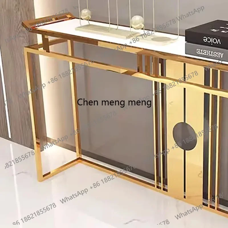K153  Modern Entrance Hall Console Table Luxury Living Room Premium Beauty Console Table Storage Display Wohnzimmer Tisch Furnit