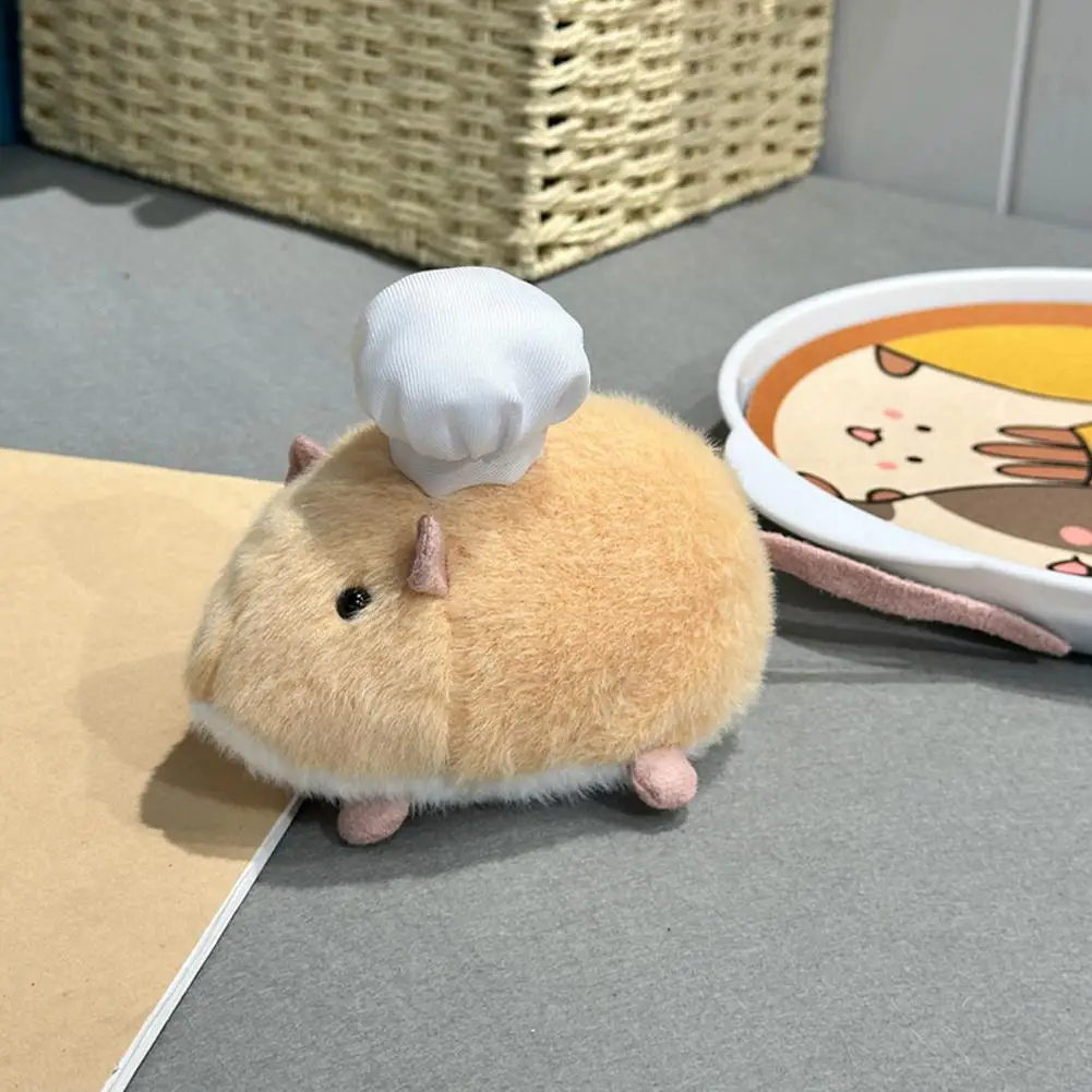 Kawaii Cartoon Mouse Plush Toy 12CM Flower Branch Hamster Stuffed Animal Plush Doll Cute Festival Birthday Gift