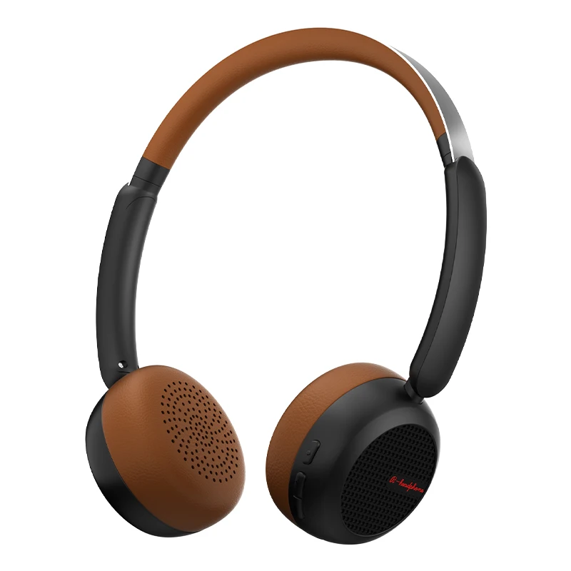 Poyatu ريترو سماعة رأس لاسلكية ستيريو كلاسيكية مفتوحة Hifi على الأذن سماعات بلوتوث محمولة خفيفة الوزن