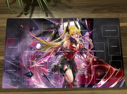 YuGiOh Lacrima the Scarlet Sorrow TCG CCG Mat Trading Card Game Mat Table Playmat Desk Gaming Play Mat Mouse Pad 60x35cm & Bag