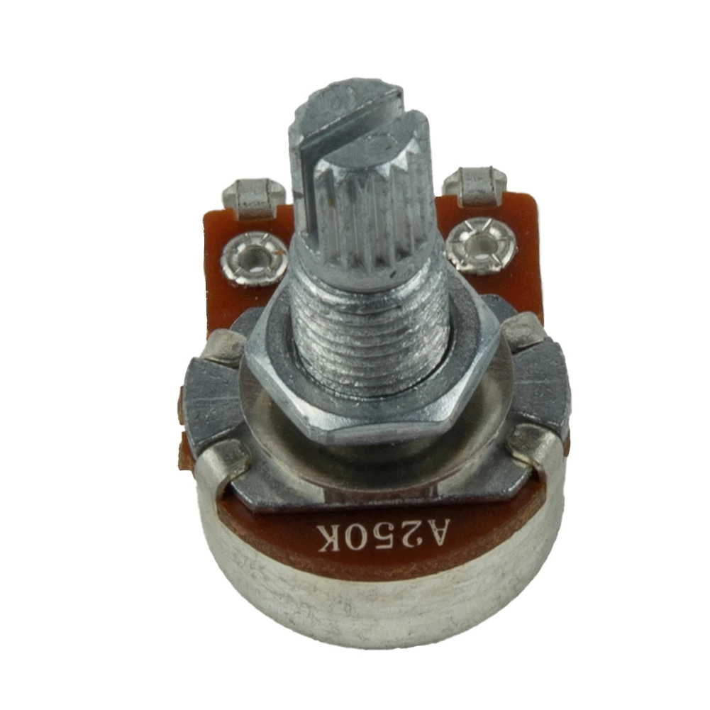 

Guitar Potentiometer 18mm Pots Shaft Length A250,B250,A500,B500K Volume Or Tone Guitar Bass Shaft Parts For Electric Guitar