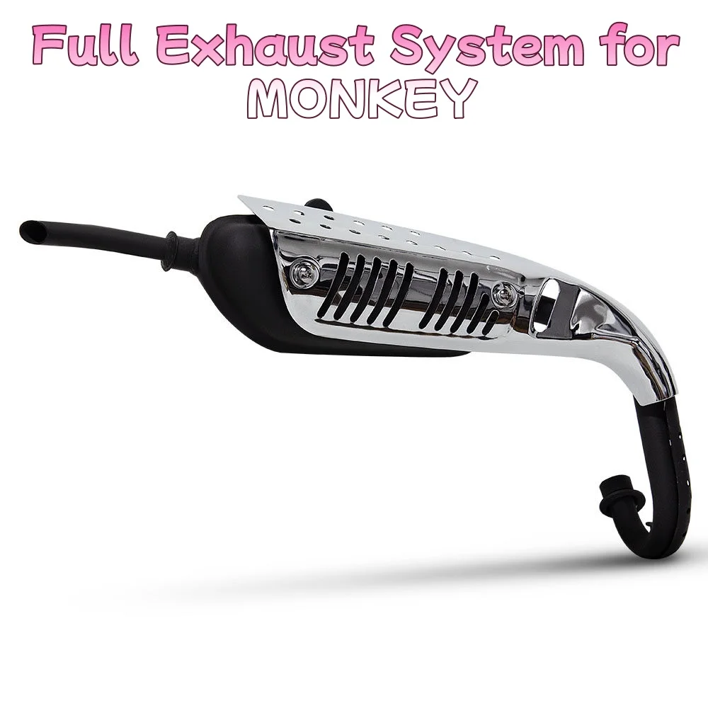 Full Exhaust System for Motorcycle Modification, Fits  Monkey Z50 Z50J Z50R Z50A
