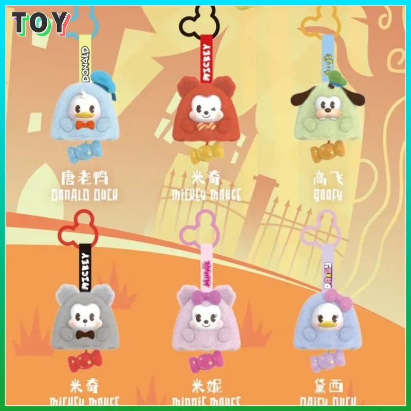 

Disney Genuine Mickey Family Colorful Candy Series Vinyl Plush Blind Box Keychain Collectible Bag Charm for Halloween Gift