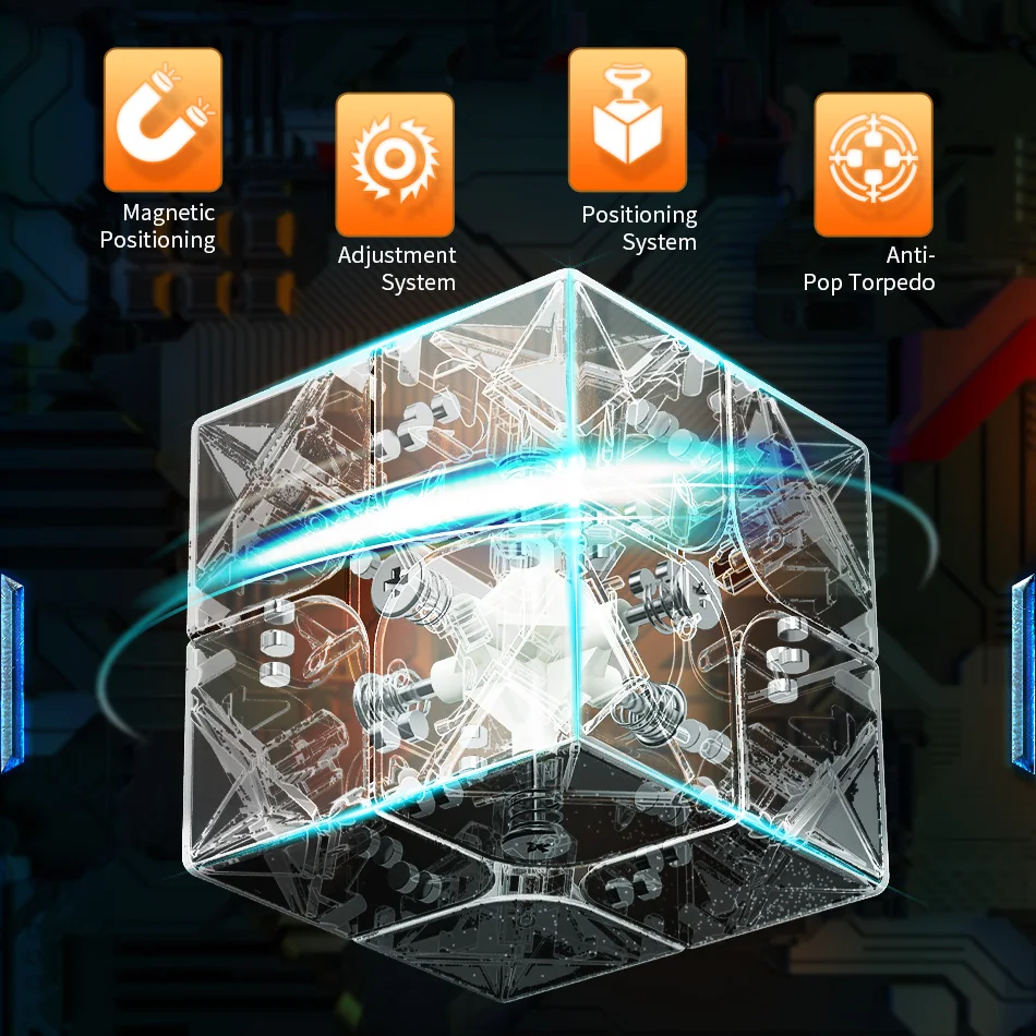 مكعب سرعة مغناطيسي تطور 2x2 لعبة تعليمية لغز مهنة لعبة للأطفال هدية #2