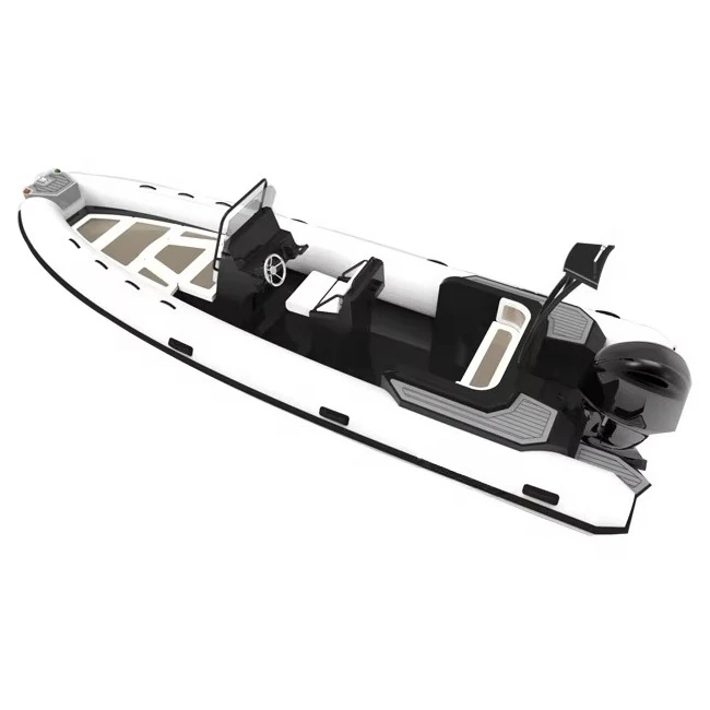 المائية OEM 700 23ft الألومنيوم مضلع هيكل مزدوج Orca/Hypalon/PVC قوارب قابلة للنفخ قارب صيد رياضي أعماق البحار #2