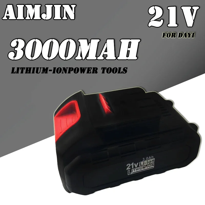 

Lithium-ion 21V 3000/6000/9000mAh Rechargeable Power Tool Battery Suitable for Dayi Cordless Electric Wrench Car Impact Wrench