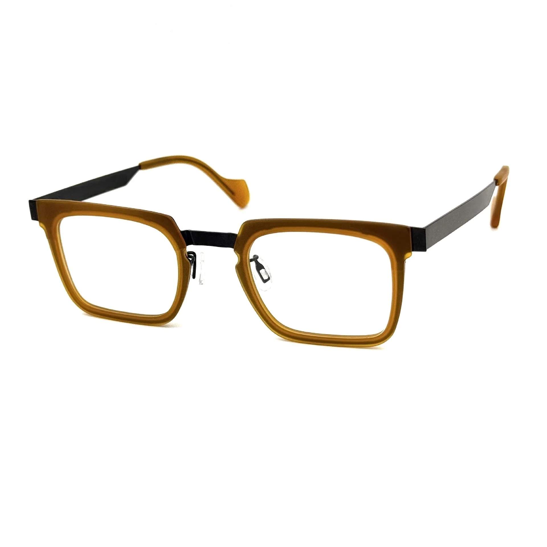 Belight Optical France Design خلات رفيعة مع تيتانيوم على شكل مربع من الفولاذ المقاوم للصدأ مع خلات OSVALDO