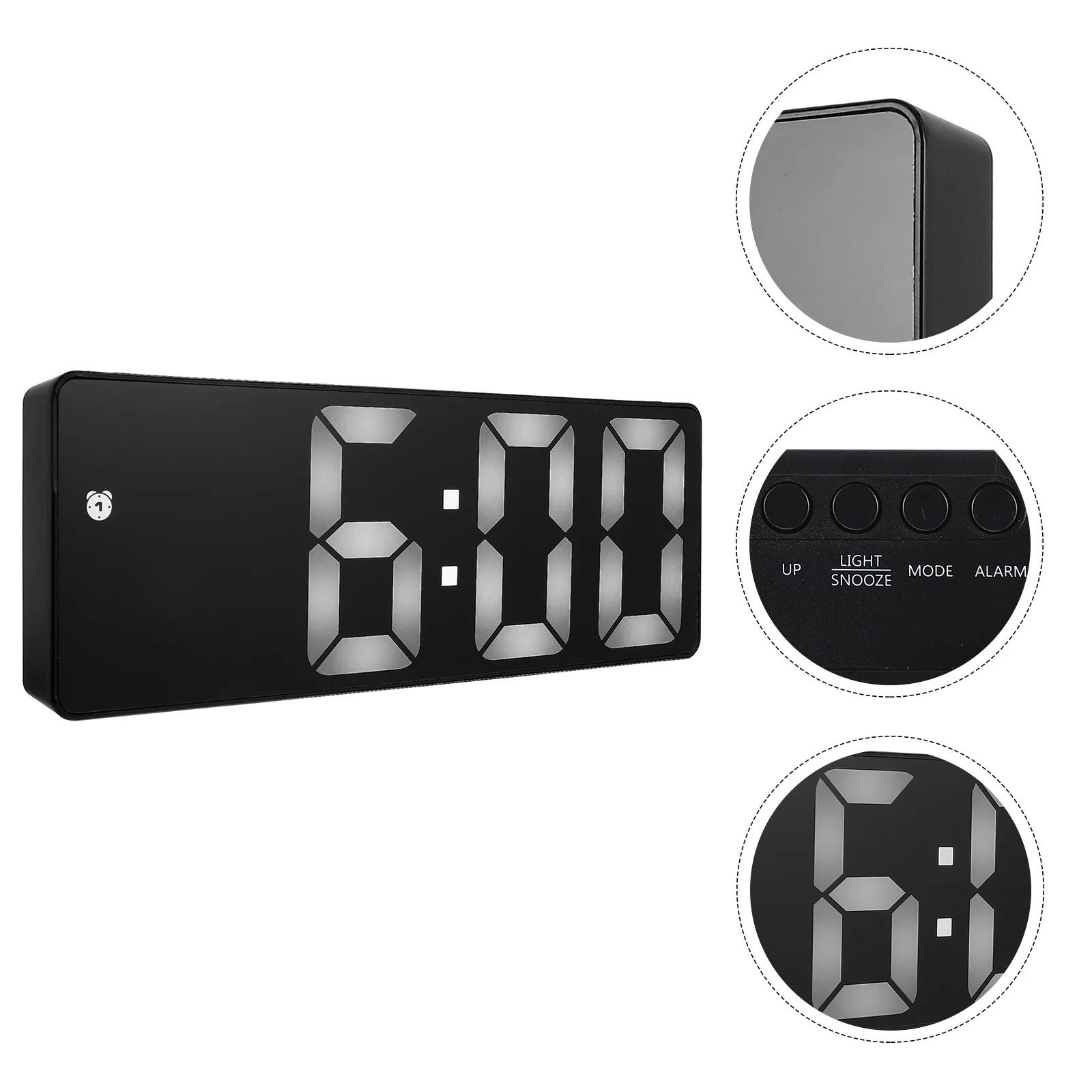

Digital Alarm Clock Large Display Led Clock For Bedroom Kitchen Office Home Decor Simple Electronic Timepiece
