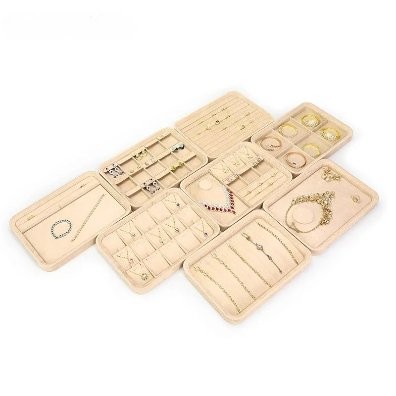 

Jewelry velvet with cover tray, jewelry viewing tray, necklace, bracelet, ring viewing tray