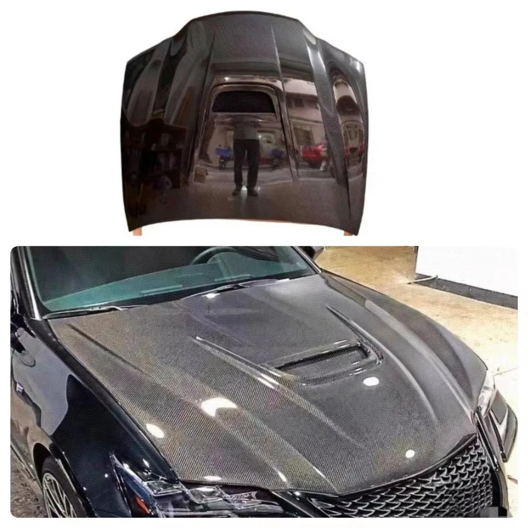 YOMDO GS250 350 450 Real Carbon Fiber Hood with Vents for  GS 2012-2021
