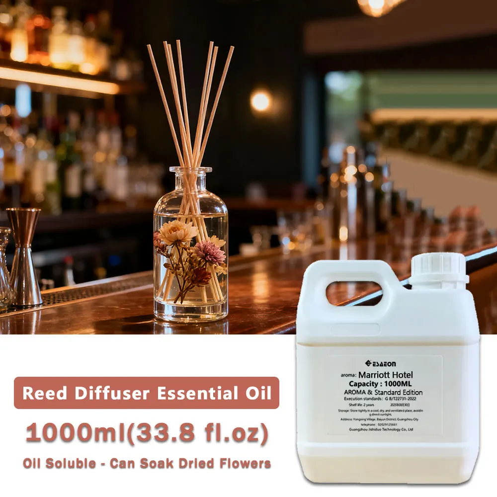 ESAEON 1000ml (33.8 fl.oz) Marriott Hotel Essential Oils - For Reed Diffuser & Flameless Aromatherapy, Aroma Reed Diffuser Oil
