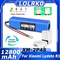 14.4V 12800mAh Replacement Battery for Proscenic M7 Pro M8 Pro/Roidmi Eve Plus/Lydsto R1/Viomi S9/Uoni V980 Plus Vacuum Cleaner