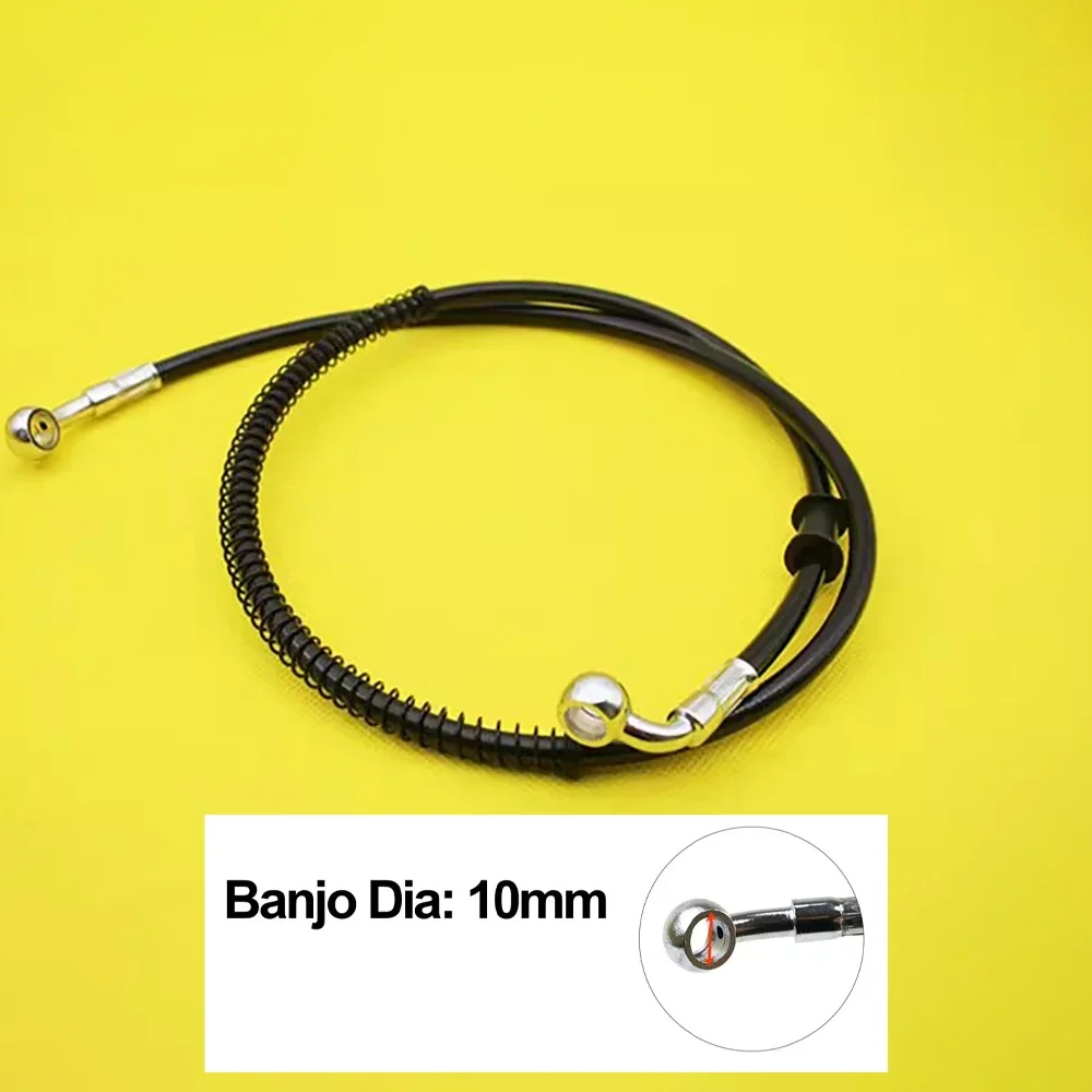 Manguera de aceite de embrague de freno de motocicleta, tubo de línea de manguera trenzada de acero inoxidable reforzado hidráulico, 10cm ~ 500cm,