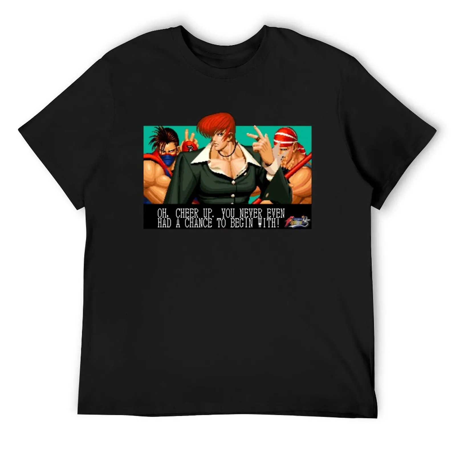 

KOF 95 iori phrase T-Shirt blacks topping cotton graphic tees t shirts for men pack