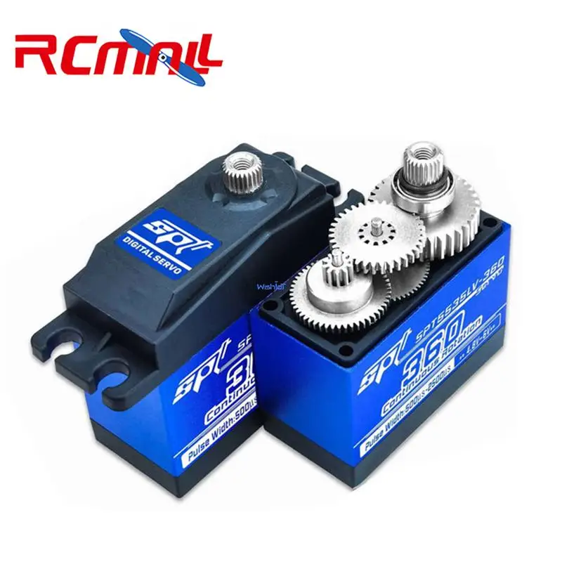 SPT5535LV-360 35kg High Torque Digital Servo 360 Degree Continuous Rotation Metal Gear Motor for RC Robot Vehicle Accessories