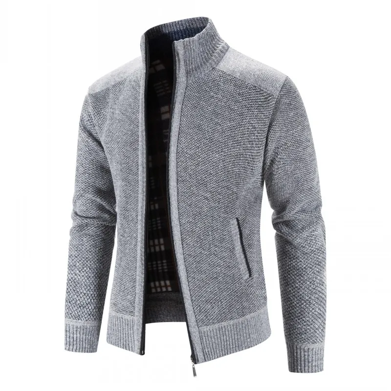 Men Winter Jackets Coats Sweaters Cardigan Sweatercoats Good Quality Male Stand-up Collar Casual Slim Fit Sweaters Cardigan  3XL