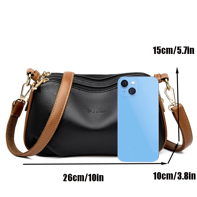 2023 Luxury Ladies Tote Bag The New High Quality Leather Women\'s Designer Handbag High Capacity Shoulder Messenger Bag