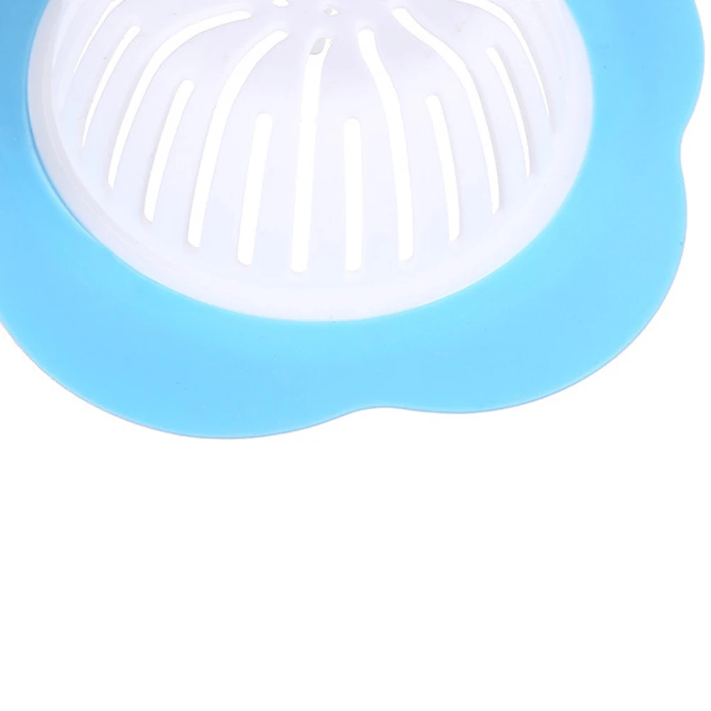 

Kitchen Sink Strainer Silicone Durable Drain Strainer Sink Drain Cover with Flower Shape Hair Catcher for Kitchen Bathroom (