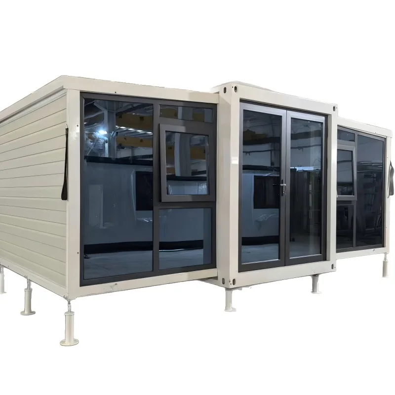 High Quality Prefabricated Steel Structure Double-wing Expandable Container House modular container home