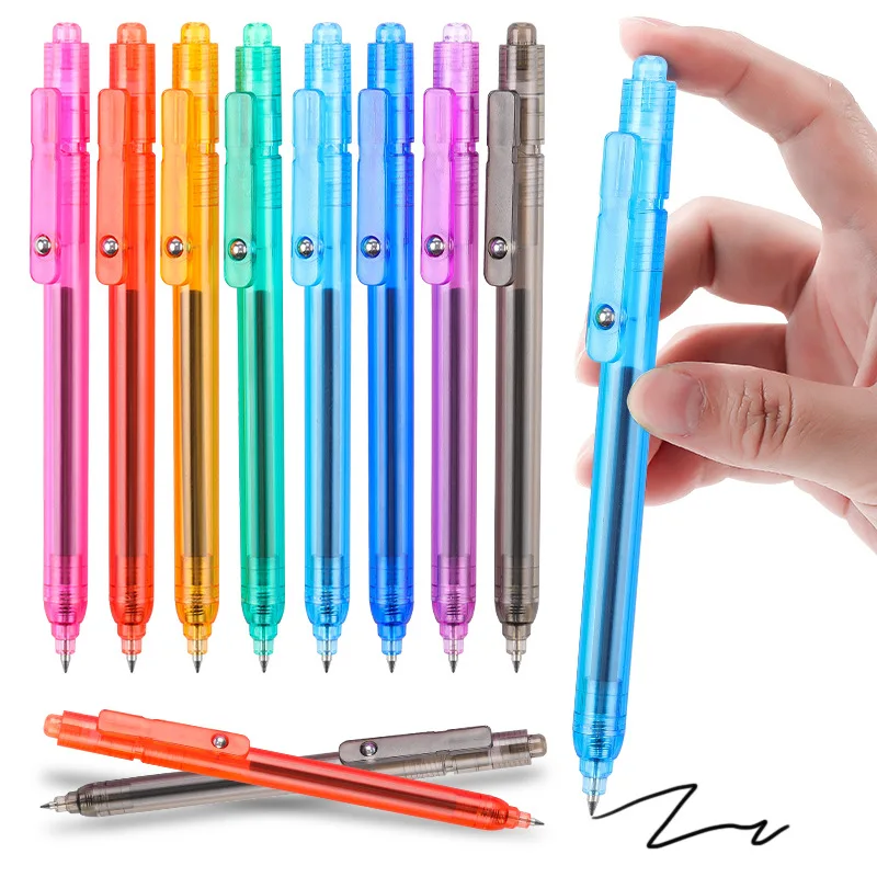 

Гелевые ручки, гладкие ручки с черными чернилами 0,5 мм, быстросохнущие, выдвижные гелевые ручки, веселые ручки для учителей, офиса, школы
