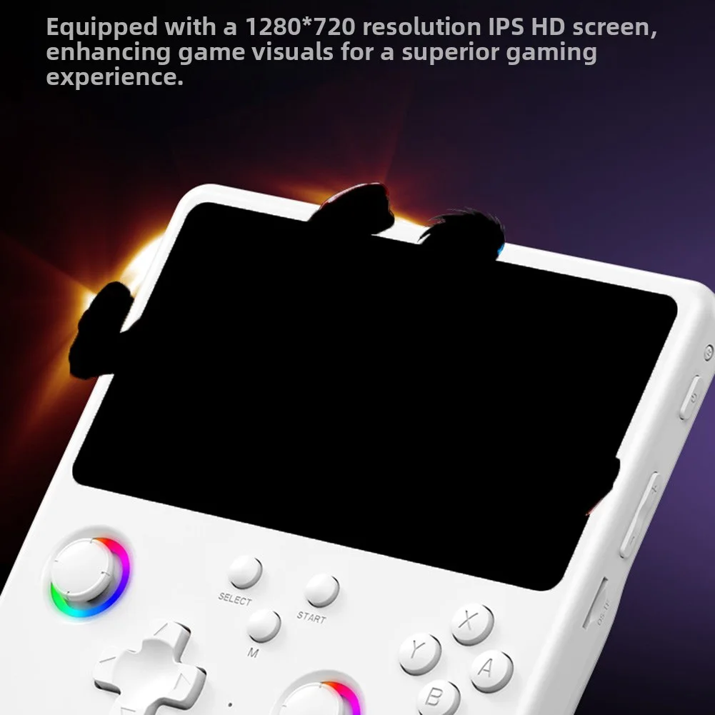Handheld Game Console H5 64G 5.0 Inch IPS Screen Nostalgic Mini For Arcade Handheld Console With RGB Atmosphere Light