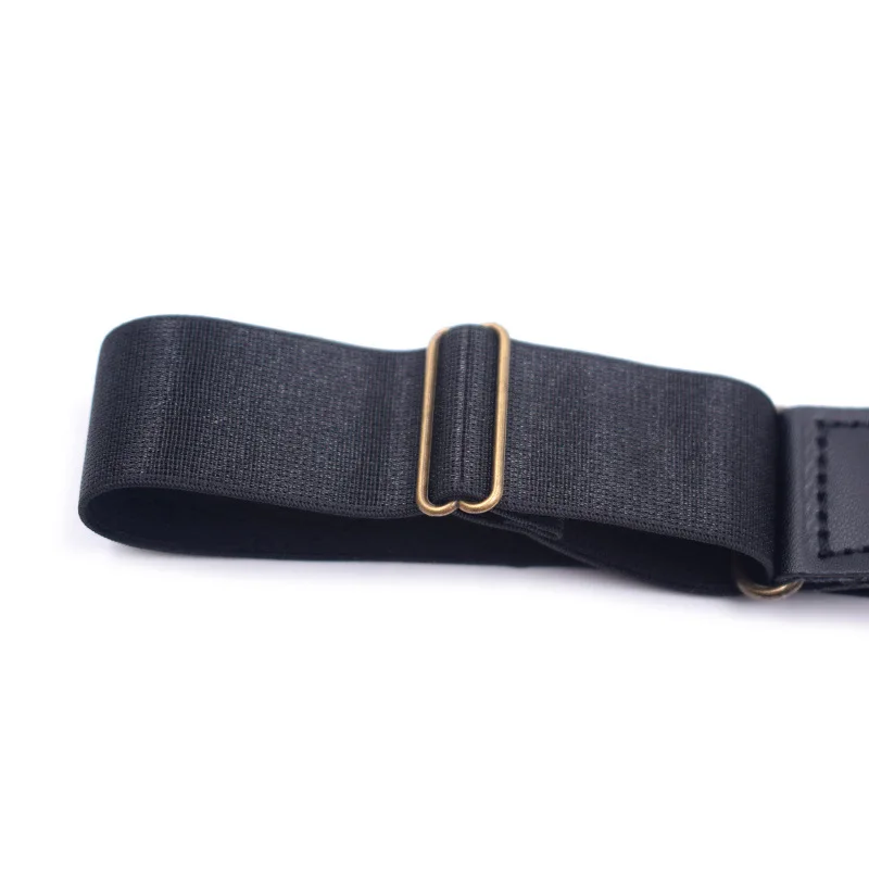 Giarrettiere con maniche elastiche per uomo e donna - Braccialetti per camicie regolabili, clip per calzini antiscivolo, accessori neri per abbigliamento formale