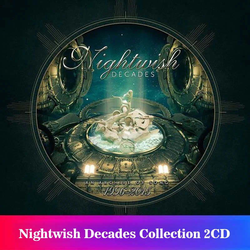 Nightwish Decades 2CD, Compilación de Discos (Solo Discos), Sin Cubierta, Audio sin Pérdidas, Symphonic Power Gothic Heavy Metal Rock CD