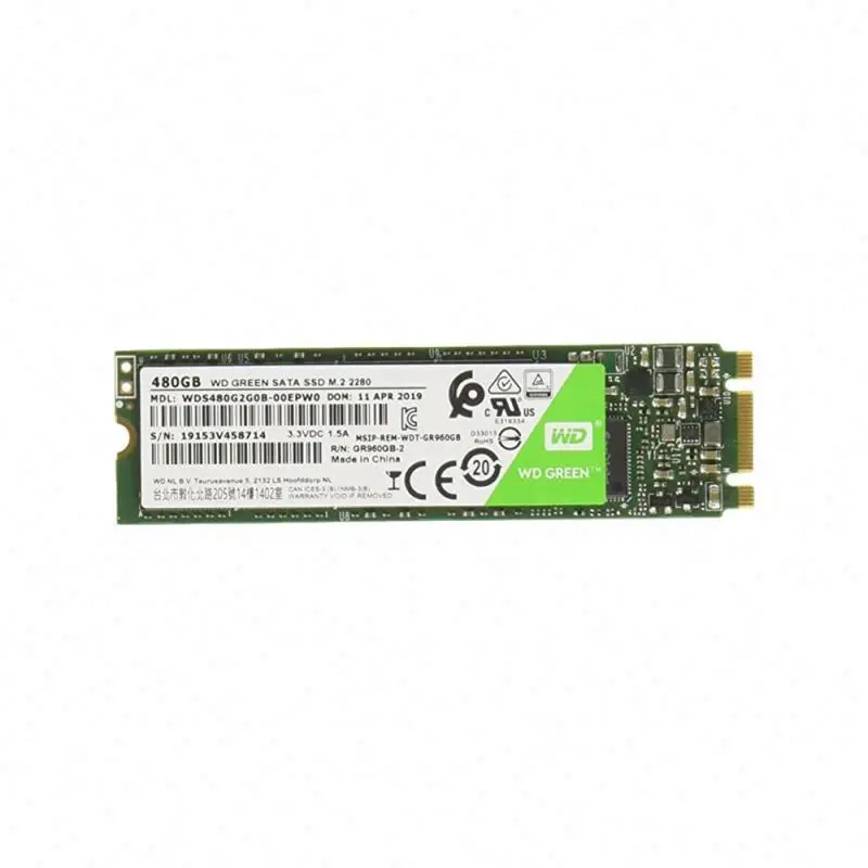 Western D 480GB W D M.2 Green Internal PC SSD WDS480G2G0B