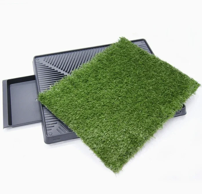 Pet Toilet Dog Litter Box Pad Potty  Dog Training Synthetic Grass Mesh Tray Indoor Outdoor Use Dog Toilet