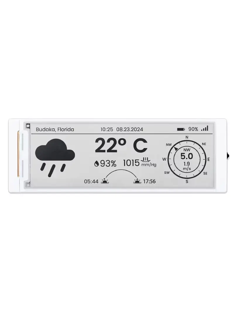 CrowPanel ESP32 5,79-calowy wyświetlacz E-paper HMI o rozdzielczości 272*792, czarno-biały, sterowany przez interfejs SPI. — 2
