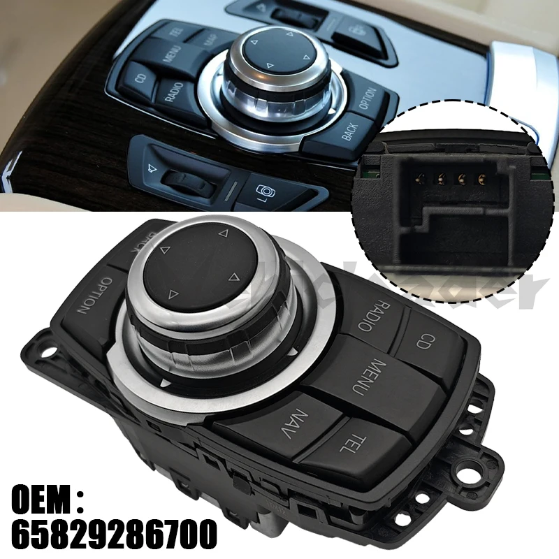 For BMW 1/3/5 F10 F11 F30 F20 9267955 9253944 New Media Switch Controller Joystick Switch Joystick 4PIN