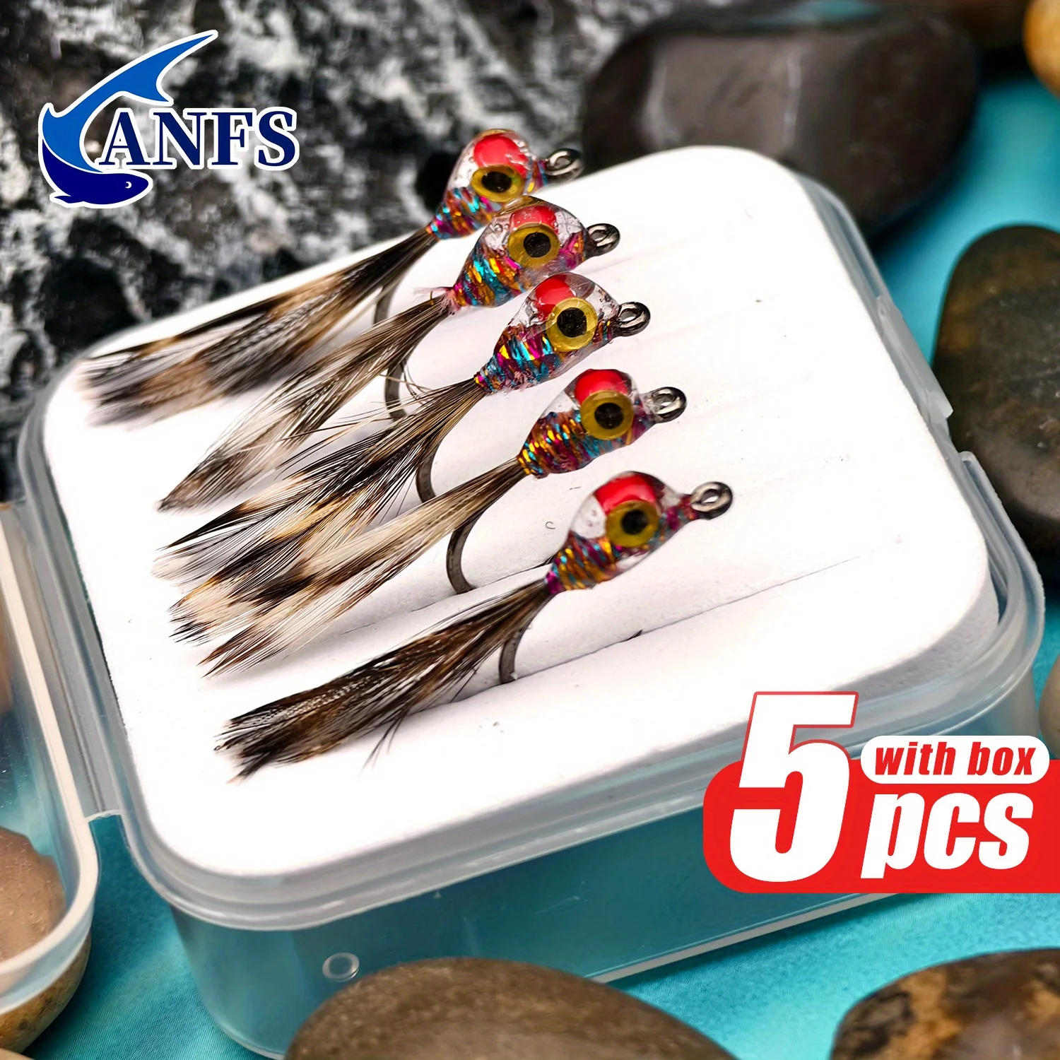 Anfs 5Pcs Fly Fishi…
