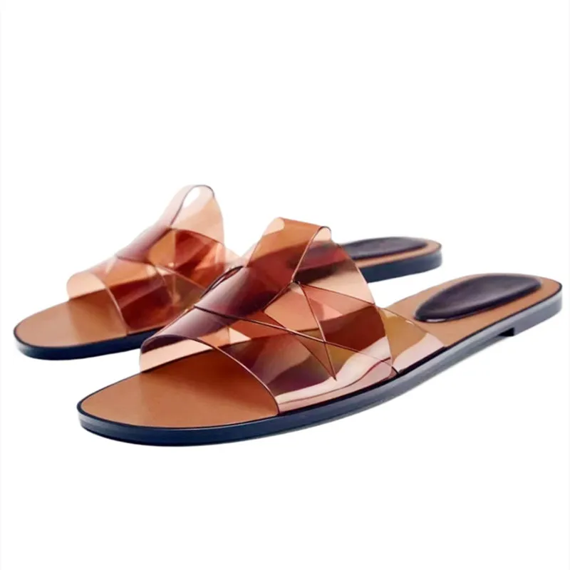 

Concise Flat Slippers Women Lightweight Low-Heel Summer Slide Sandals Luxury Designer Shoes for Women Comfortable Beach Sandals