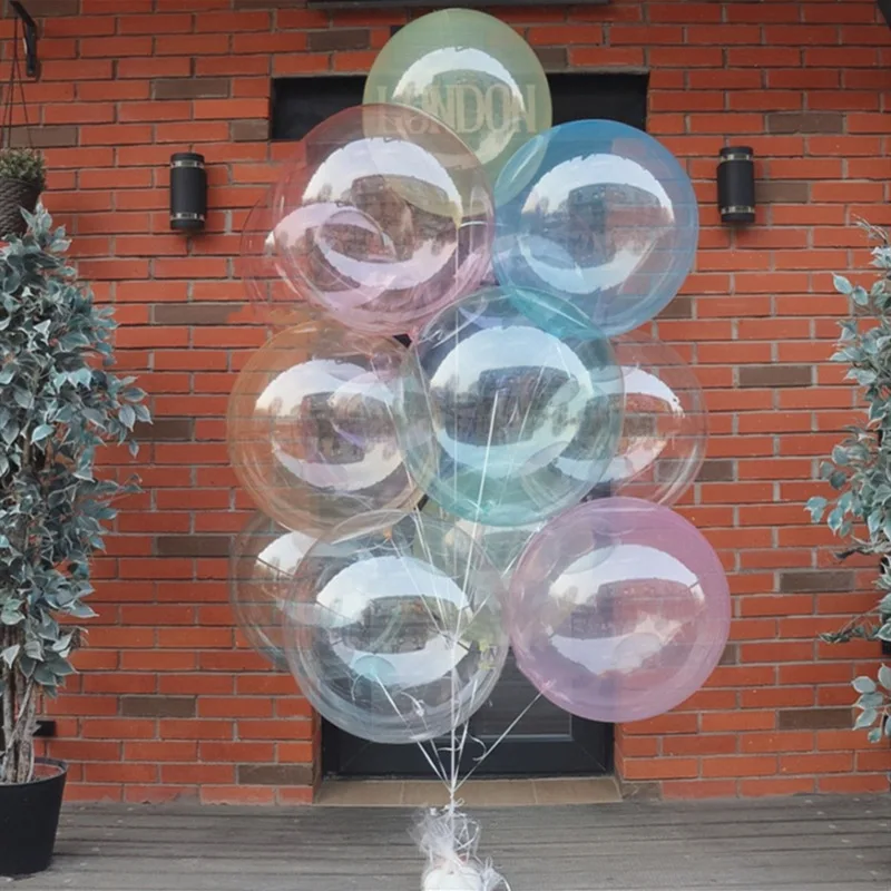 5PCS Colorful Crystal Bobo Balloon Balloon Birthday Party Decorations Wedding Valentine\'s Day Christmas Party Supplies