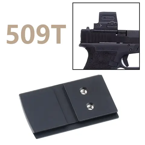Optik 509T Red Dot Adapter Platte Halterung Für Glock 17 19 26 34 35 (nicht MOS) Kompatibel mit 509T Red Dot Scope Taktische Jagd