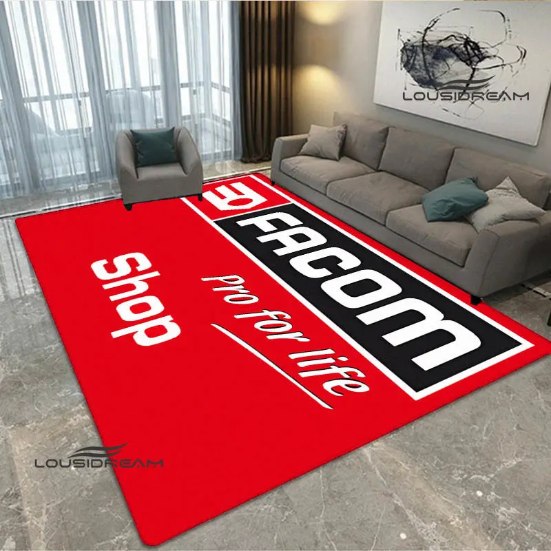 FACOM logo printing carpet fashion logo living room bedroom beautiful non-slip carpet photography props birthday gift