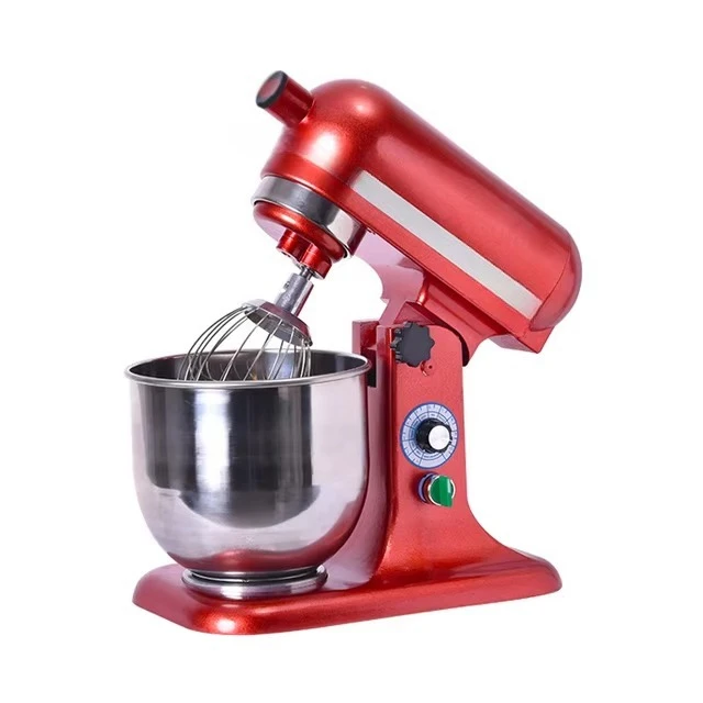 Commercial Kitchen Stainless Steel Electric Milk Beater with Bowl Lift Design Including Mixing Bowl and Dough Hook Accessories