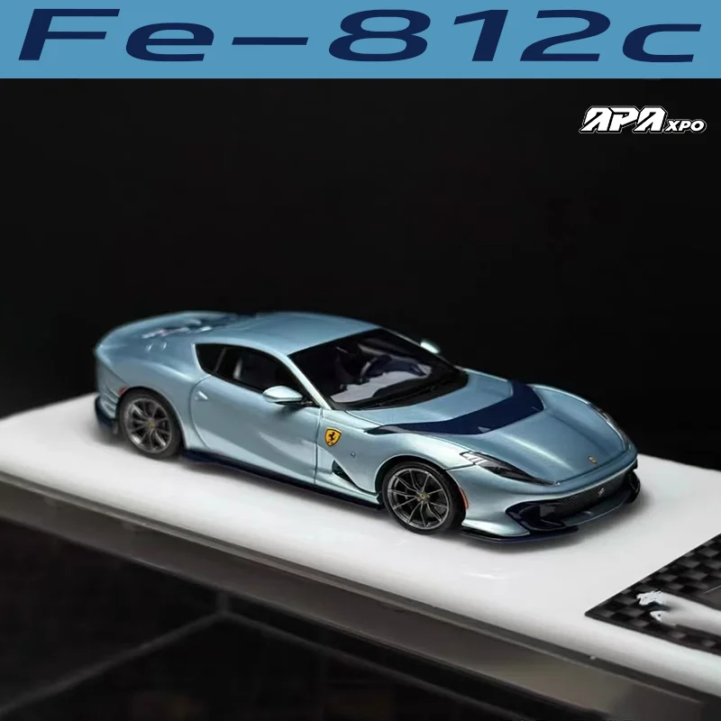 

TOC Fuleme 1/64 812C ледяной синий полимерный двигатель, литые модели автомобилей, коллекция игрушек, рождественские подарки для мальчиков