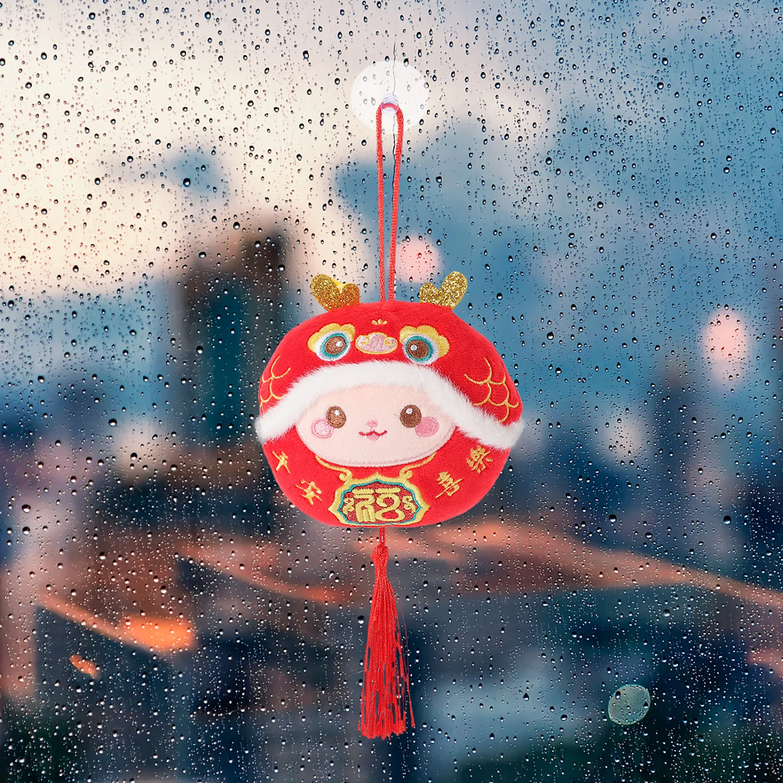 

Chinese Style Dragon Hanging Mascot Ornament for Room Garden Door Car Interior Decor Festive New Year Party Cheer Decor