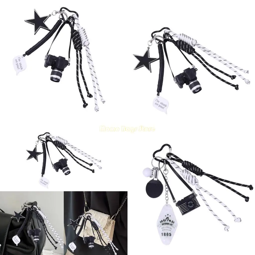 

X90D Unique Star Camera Design Key Holder Practical Alloy Clip For Purses Backpacks