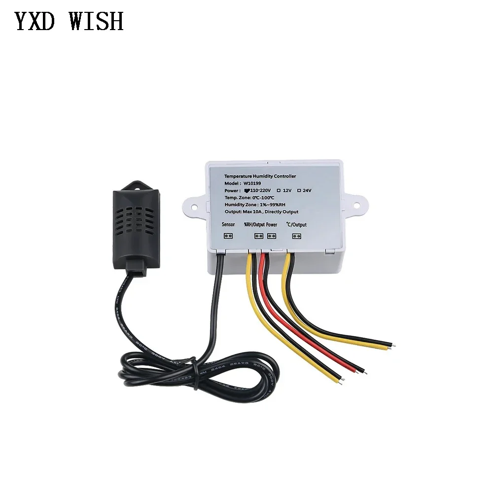 W1099 Digital Temperature Humidity Controller For Egg Incubator Thermostat Humidity Controller Regulator Heating Cooling Control