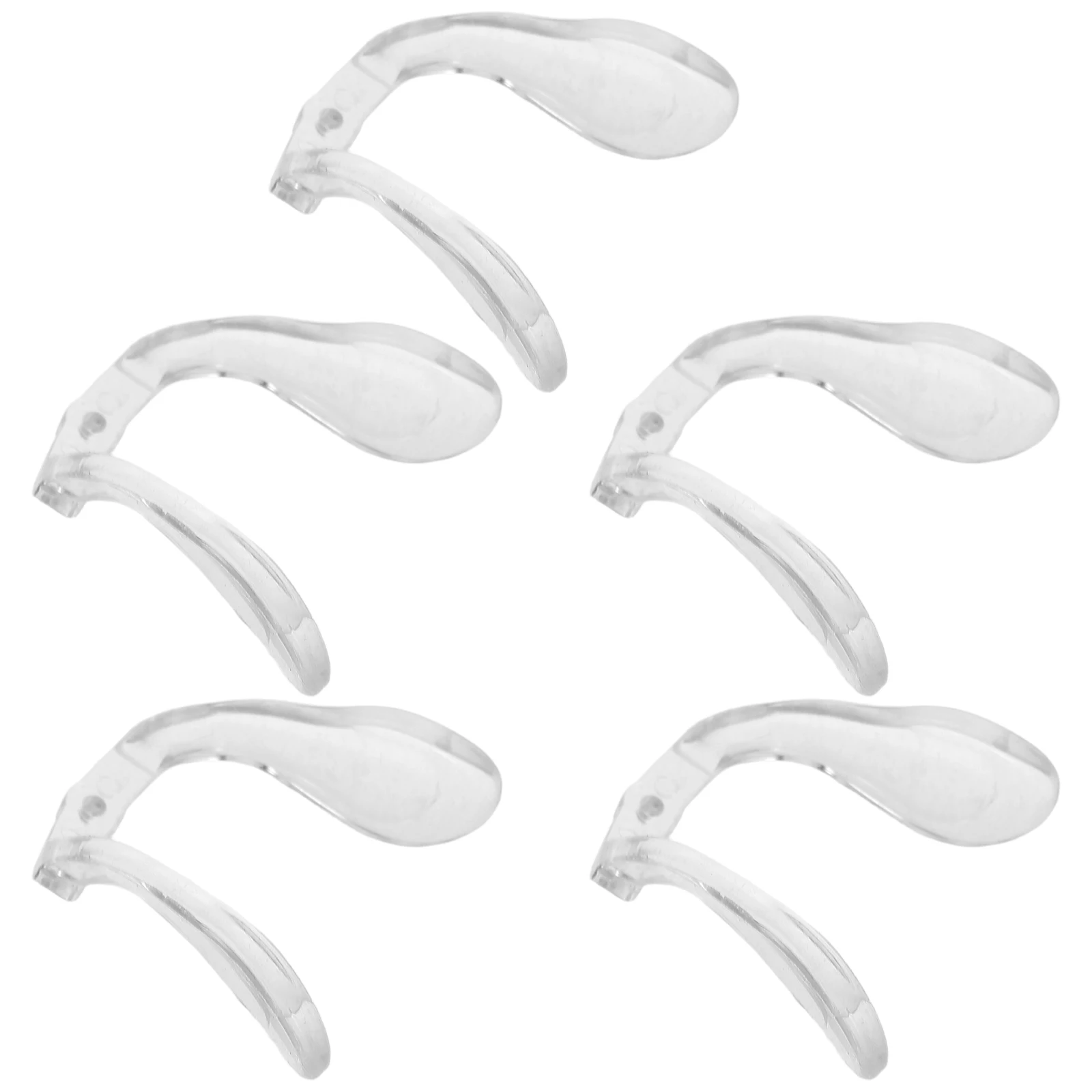 

5pcs Silicone Nose Pads Replacement For Anti-Slip Comfortable Soft Nose Guards Universal Eyewear Accessories Glasses Parts