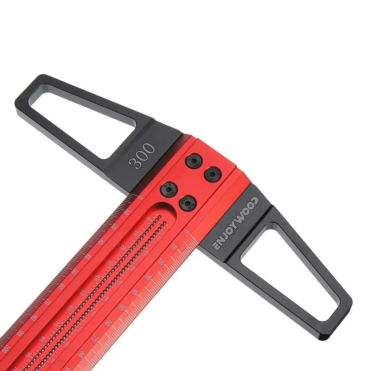 

L 300-1000mm Woodworking T-type Scribe Square Ruler Hole Scribing Ruler Drawing Marking Gauge Crossed-out Measuring Carpenter T