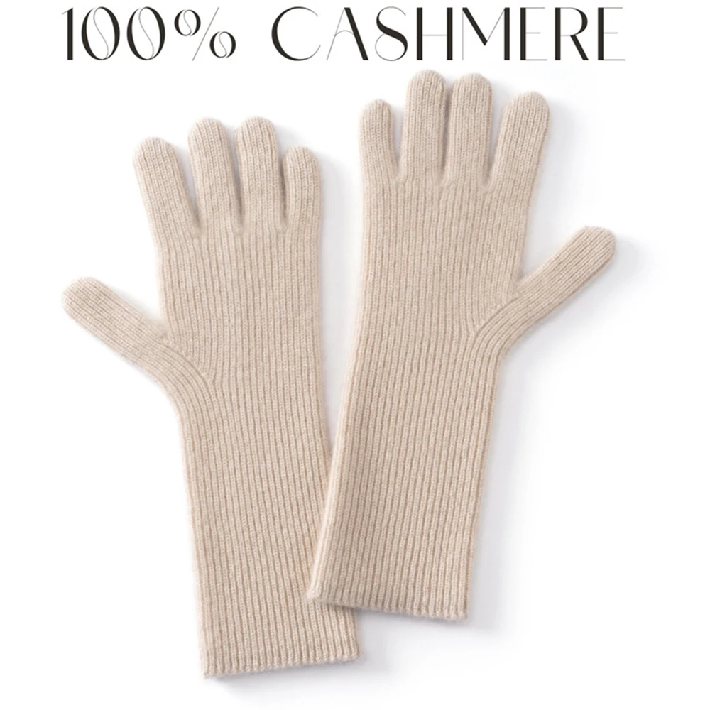 gants-en-cachemire-100-de-luxe-pour-femmes-a-doigts-entiers-avec-longue-protection-du-poignet-gants-chauds-classiques-de-couleur-unie-pour-l'automne-et-l'hiver
