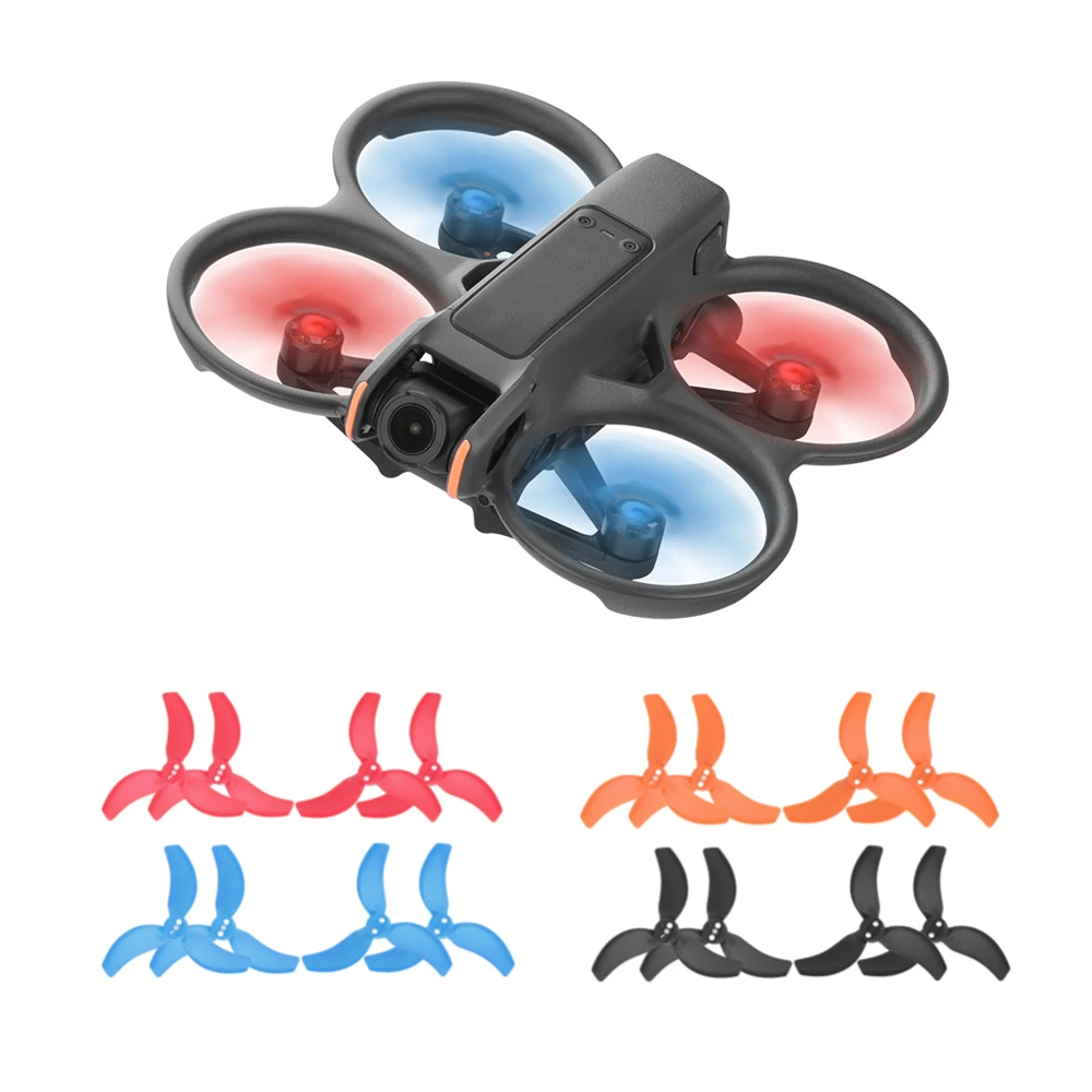 

for DJI Avata 2 Colorful Propeller Blades 3-Blade Drone Wing Accessories Black Red Orange Blue