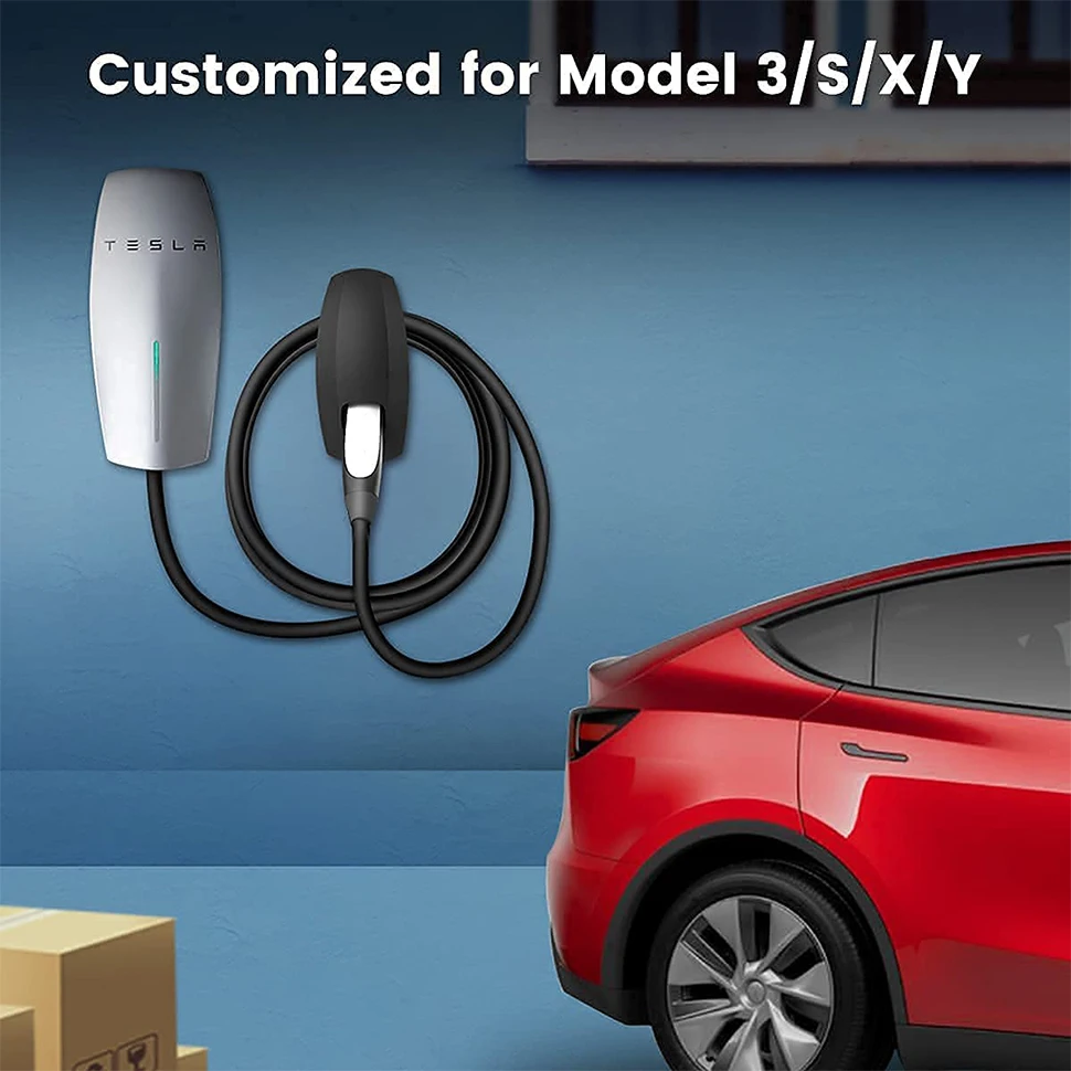 EV Charger Holder tesla Cable Holder Premium Wall Mount for US Tesla Model 3/Y/S/X Charger EV Charging Cable Organizer