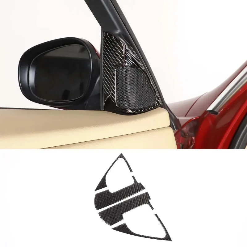 

For BMW 3 Series E90 2005-2012 Soft Carbon Fiber Car Interior A-pillar Speaker Panel Sticker Car Protection Accessories