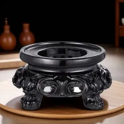 

Crystal Ball Stand Resin Base Mini Clear Sphere Holder Decorative Display for Home Bedroom Living Room Ornament