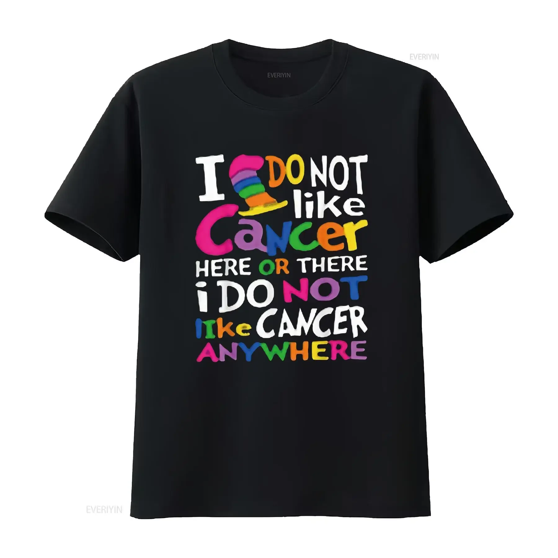 

Womens I Do Not Like Cancer Here Or There T Shirt Black 2X Large vintage Washed Slightly Stretched Versatile Soft Comfortable